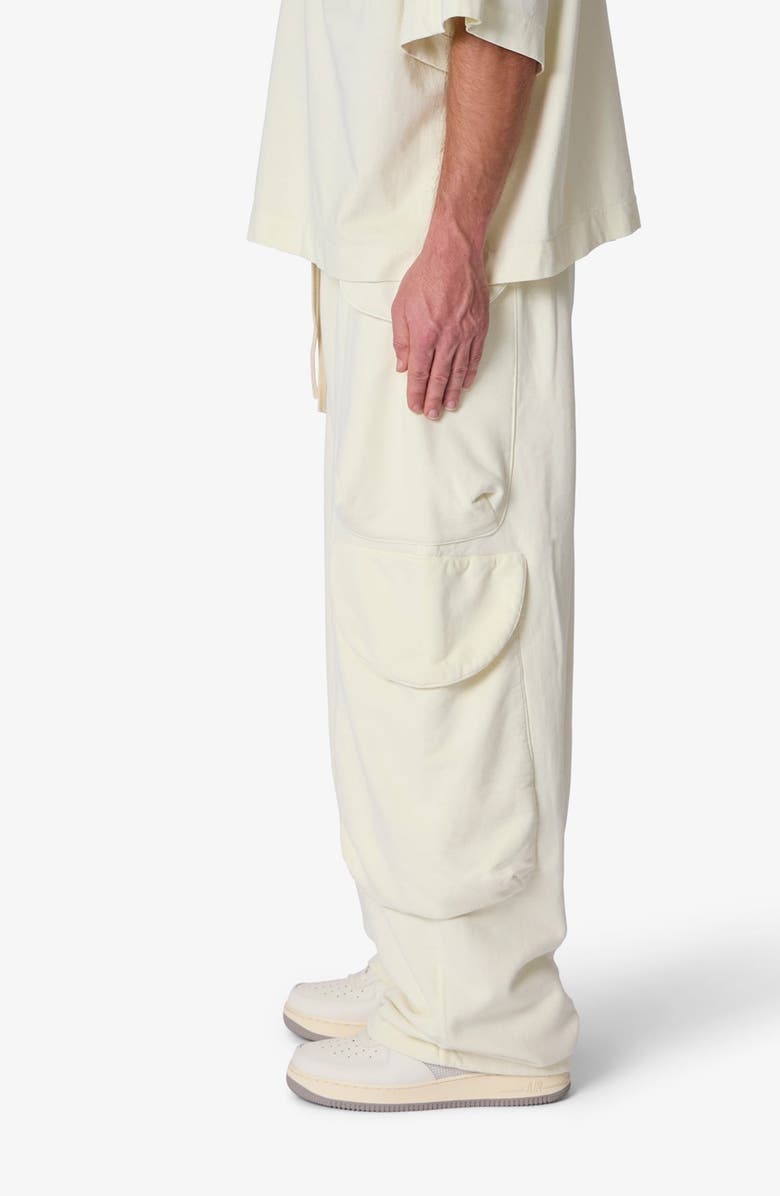 mnml Cargo Sweatpants, Alternate, color, Off White