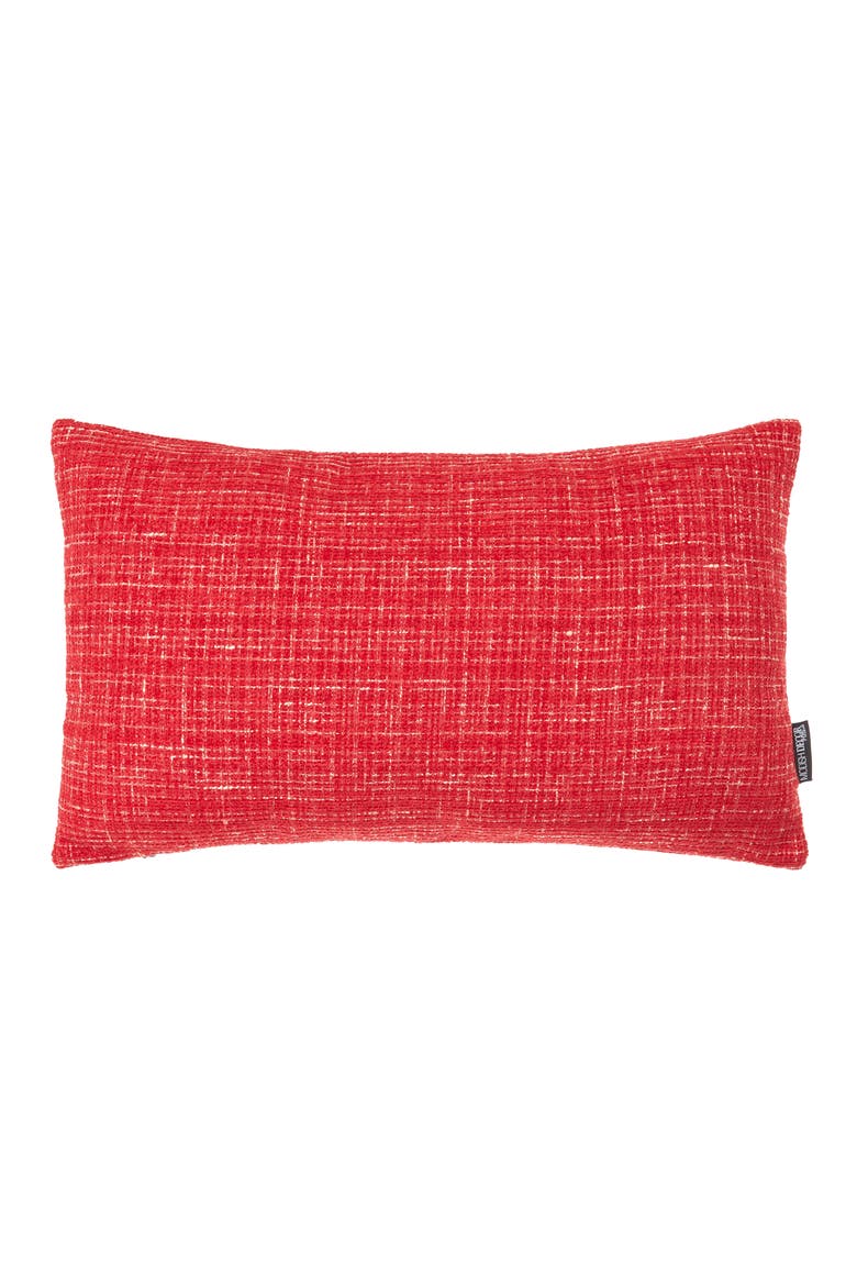 Tweed Pillow Cover, Main, color, SCARLETT