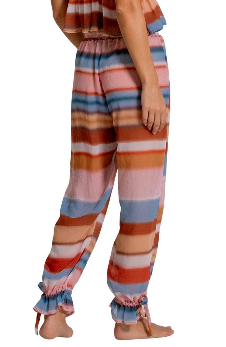 Cosita Linda Stripe Balloon Cover-Up Beach Pants, Alternate, color, Pink Multi