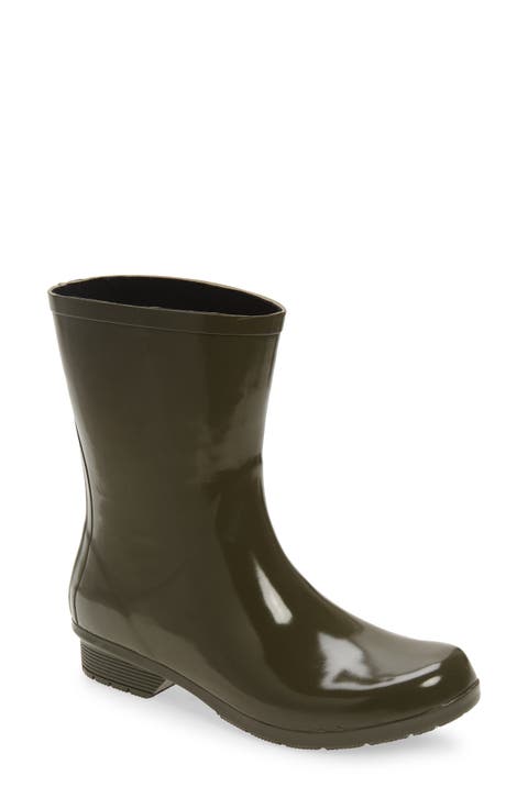 Polished Mid Rain Boot (Women)
