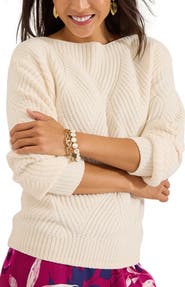 Tommy Bahama Luna Chenille Bateau Neck Sweater
