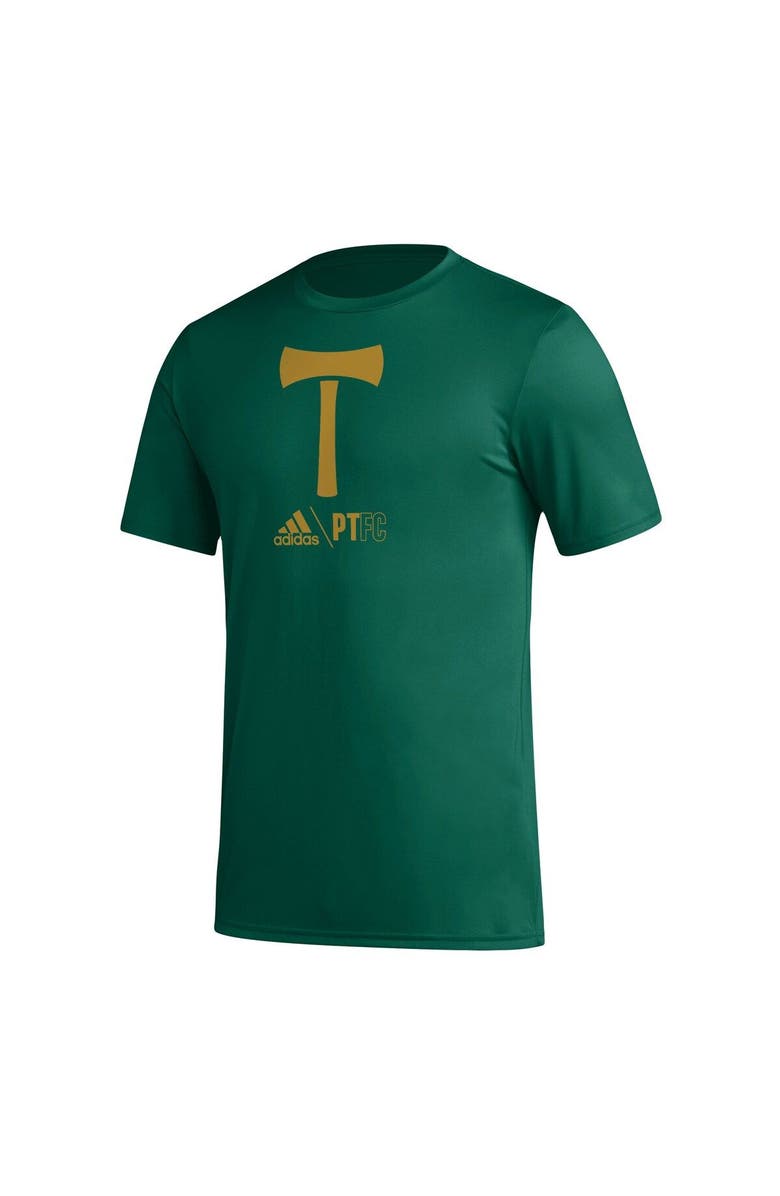 adidas Men's adidas Green Portland Timbers Icon AEROREADY T-Shirt, Alternate, color, 