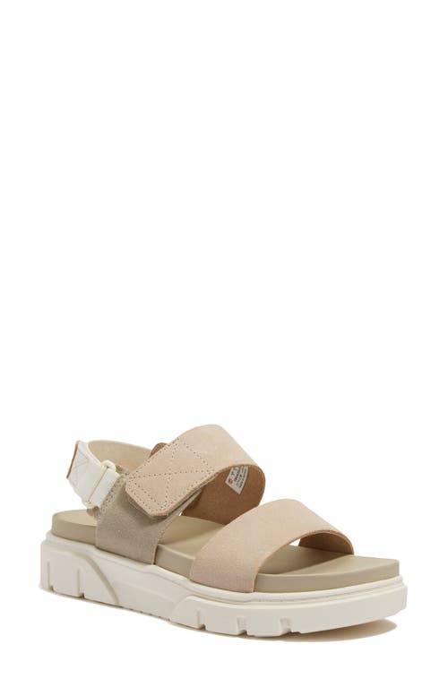 Timberland Greyfield 2 Sandal In Light Beige Suede