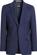 BOSS Houston Navy Wool Sport Coat