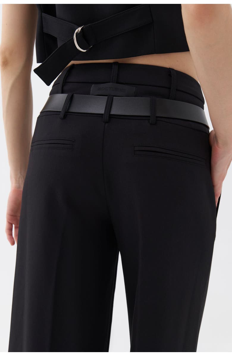 Nocturne Double Waist Belted Pants, Alternate, color, 