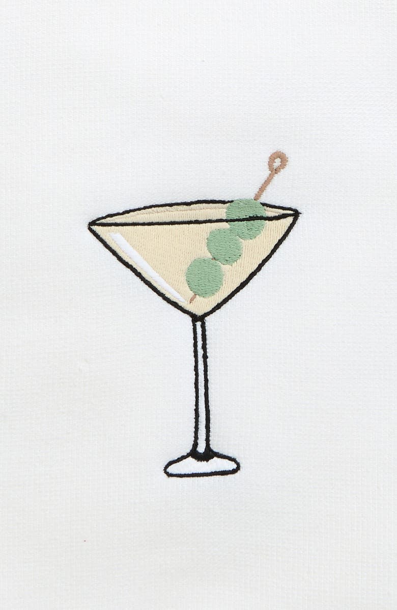 WEEZIE Set of 2 Scallop Powder Bath Towels, Alternate, color, Martini