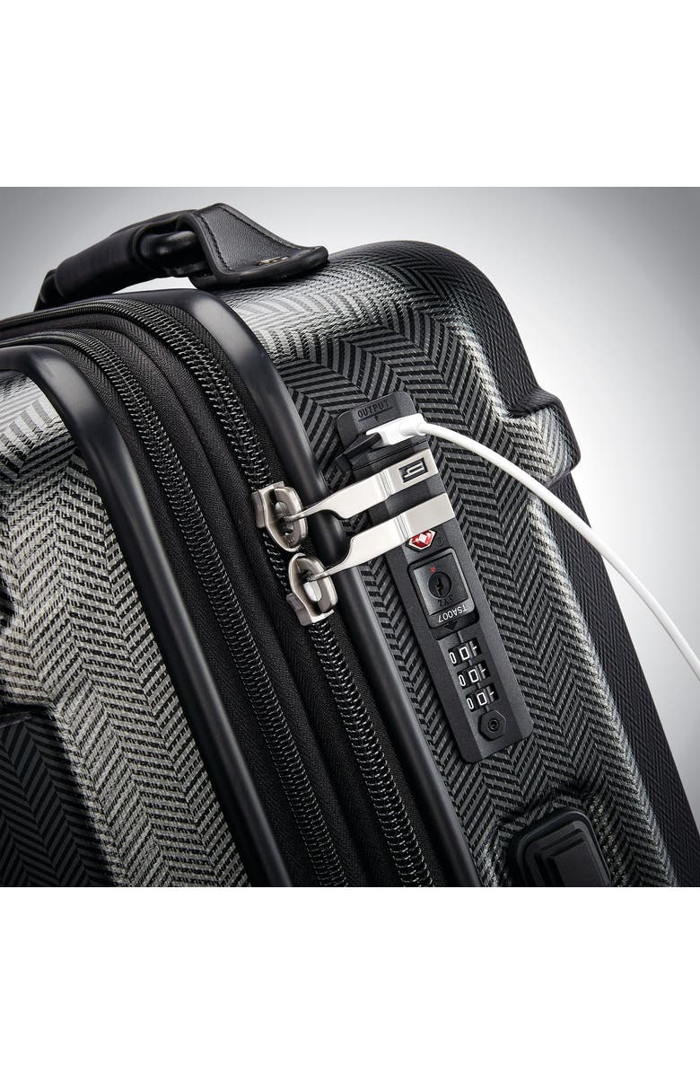 Hartmann Century Deluxe Carry-On Expandable Spinner 22", Alternate, color, Black/Gunmetal