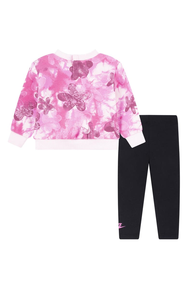 Nike Sci Dye Sweatshirt & Leggings Set, Alternate, color, 023Black