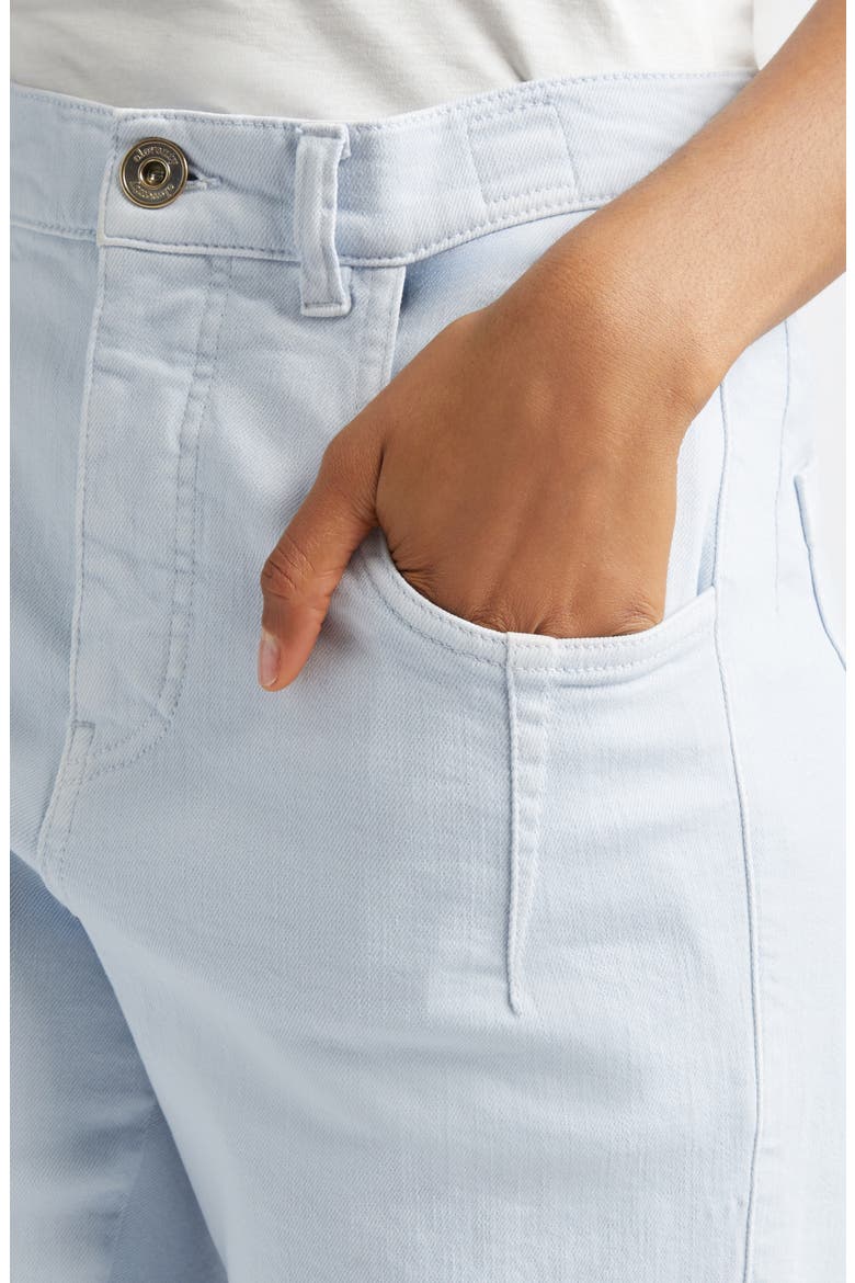 Garment Dye Flare Leg Bull Denim Jeans, Alternate, color, 130 SKY BLUE