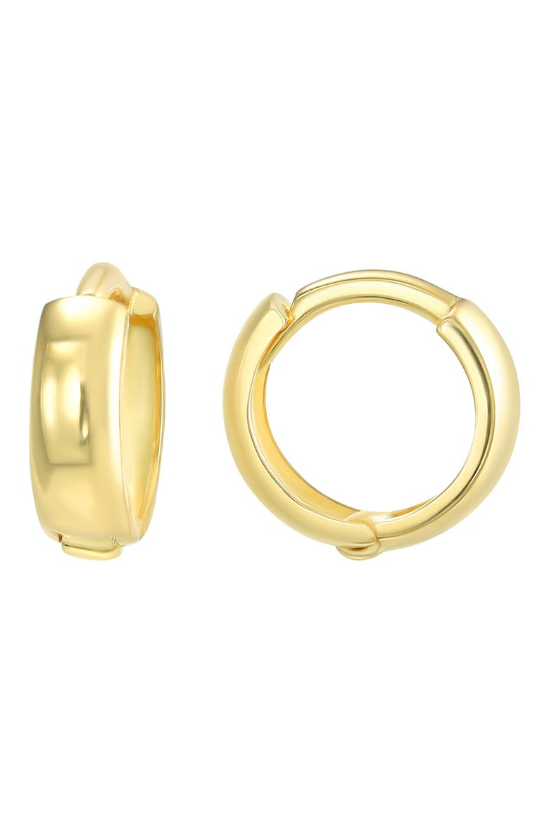 14K Gold 10mm Huggie Hoop Earrings, Main, color, GOLD