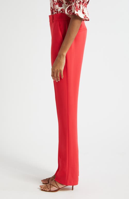 Cinq À Sept Cinq A Sept Kerry Slim Straight Leg Pants In Red