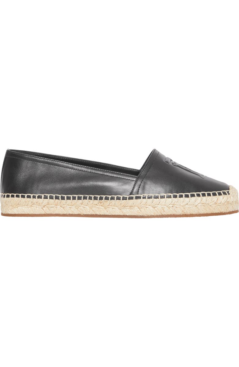 Burberry Tabitha Logo Monogram Espadrille Flat, Alternate, color,
