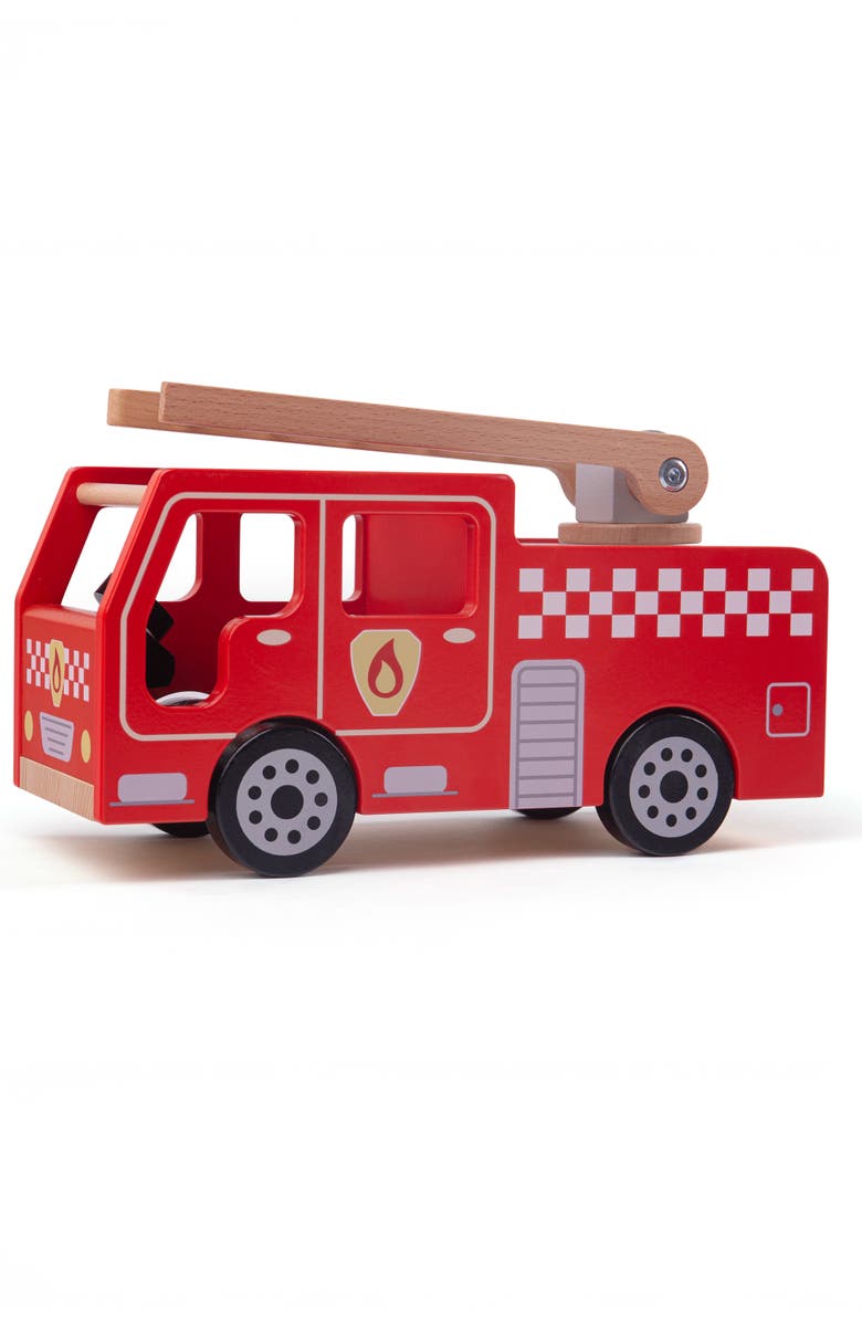 Bigjigs Heritage Playsets City Fire Engine, Main, color, Red