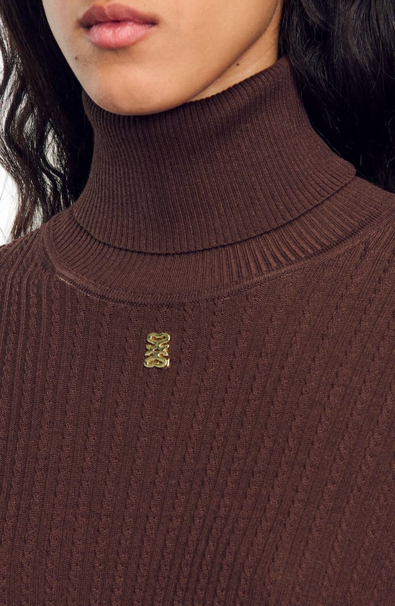 SANDRO Turtleneck sweater, Alternate, color, 
