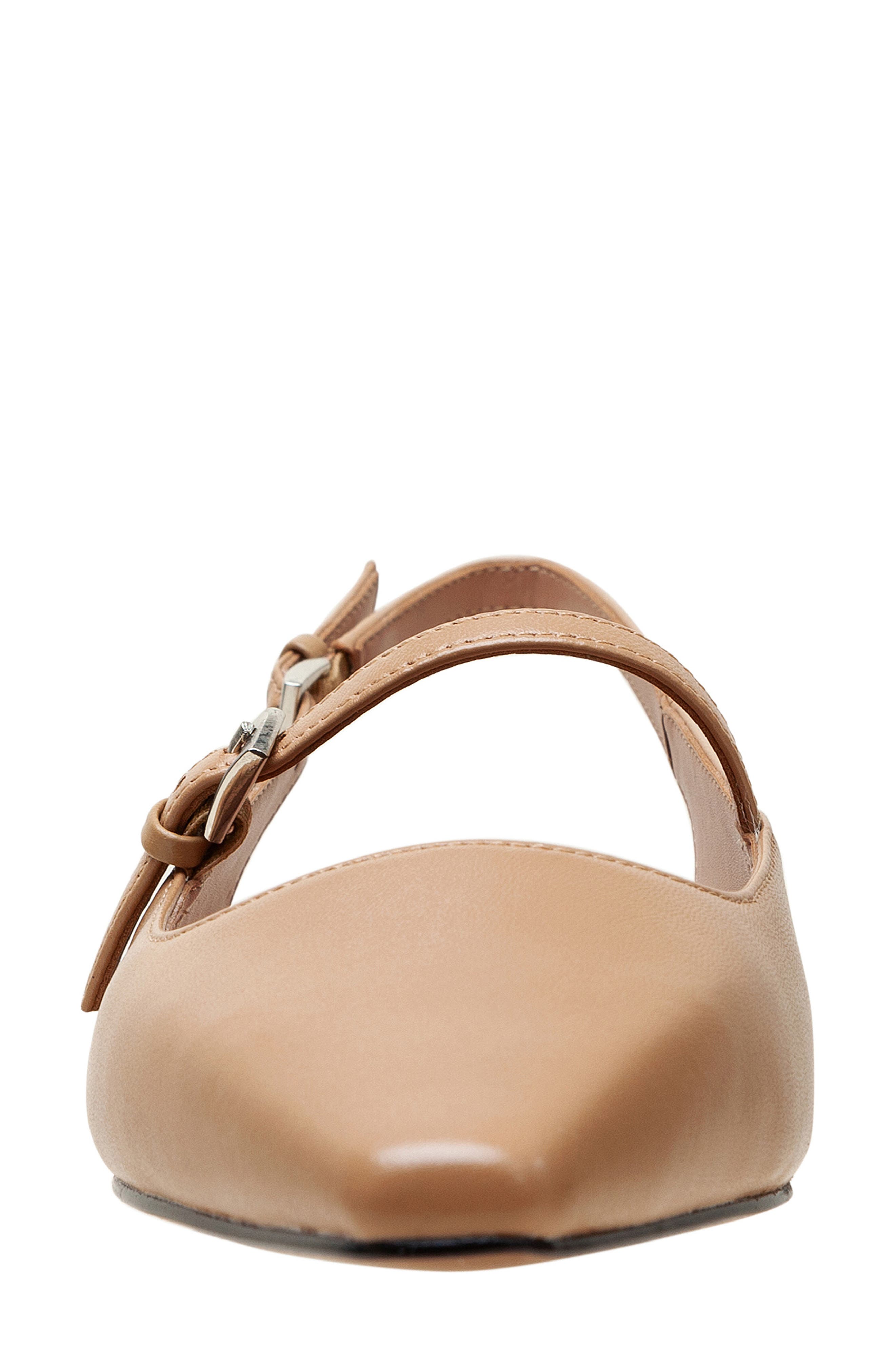 Celeste Slingback Pointed Toe Flat, Alternate, color, DESERT