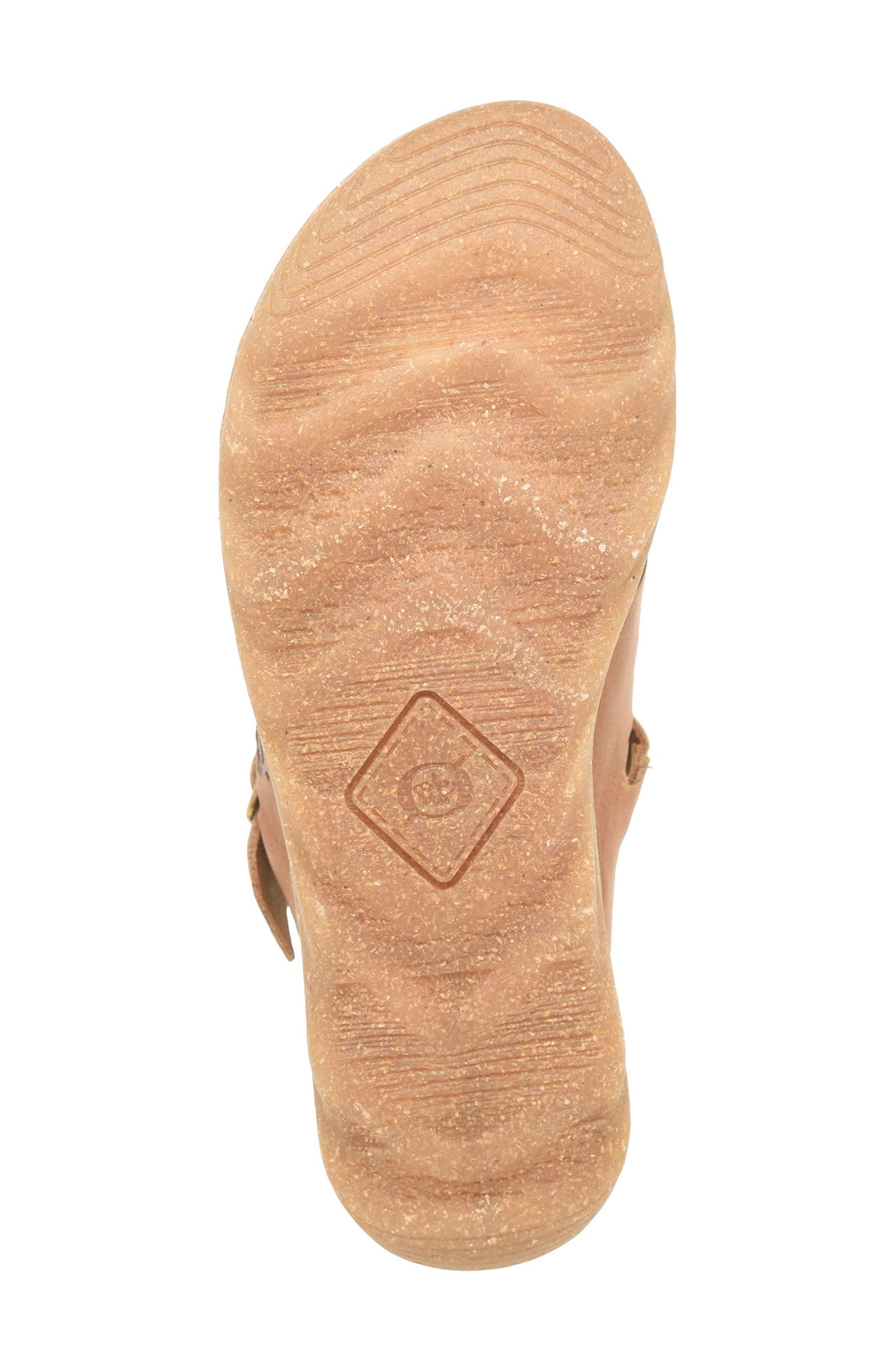 Salas Slide Sandal, Alternate, color, BROWN LEATHER