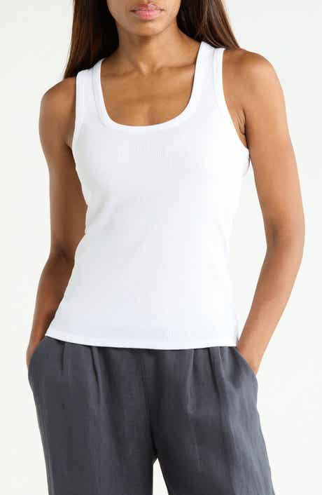 Scoop Neck Ribbed Tank