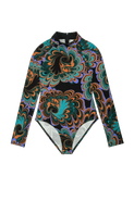 Untitled in Motion Serafina Abstract Print Jersey Bodysuit
