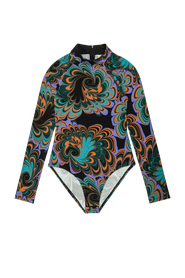 Untitled in Motion Serafina Abstract Print Jersey Bodysuit
