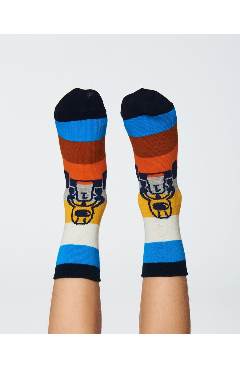 Deux par Deux Boy's Socks Multi Stripe, Alternate, color, 