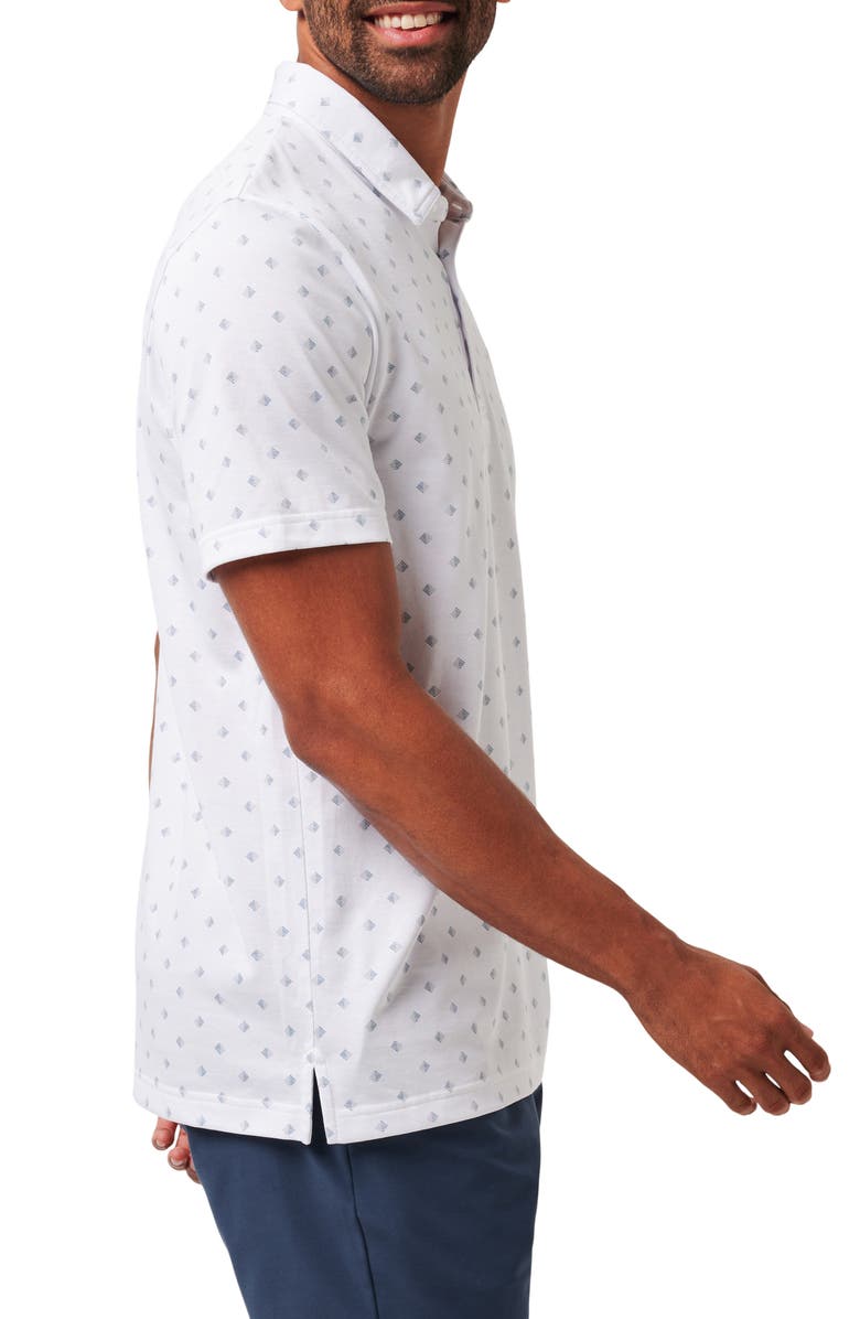 TravisMathew Saturday Night Stay Geo Print Cotton Blend Polo, Alternate, color,
