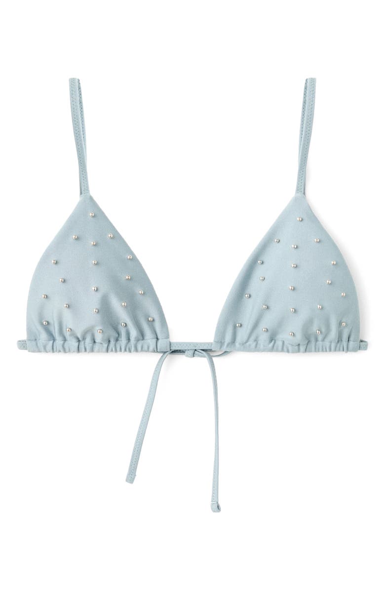 MANGO Beaded Triangle Bikini Top, Alternate, color, 