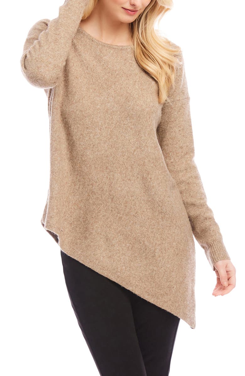 Karen Kane Asymmetric Sweater, Alternate, color, Ear