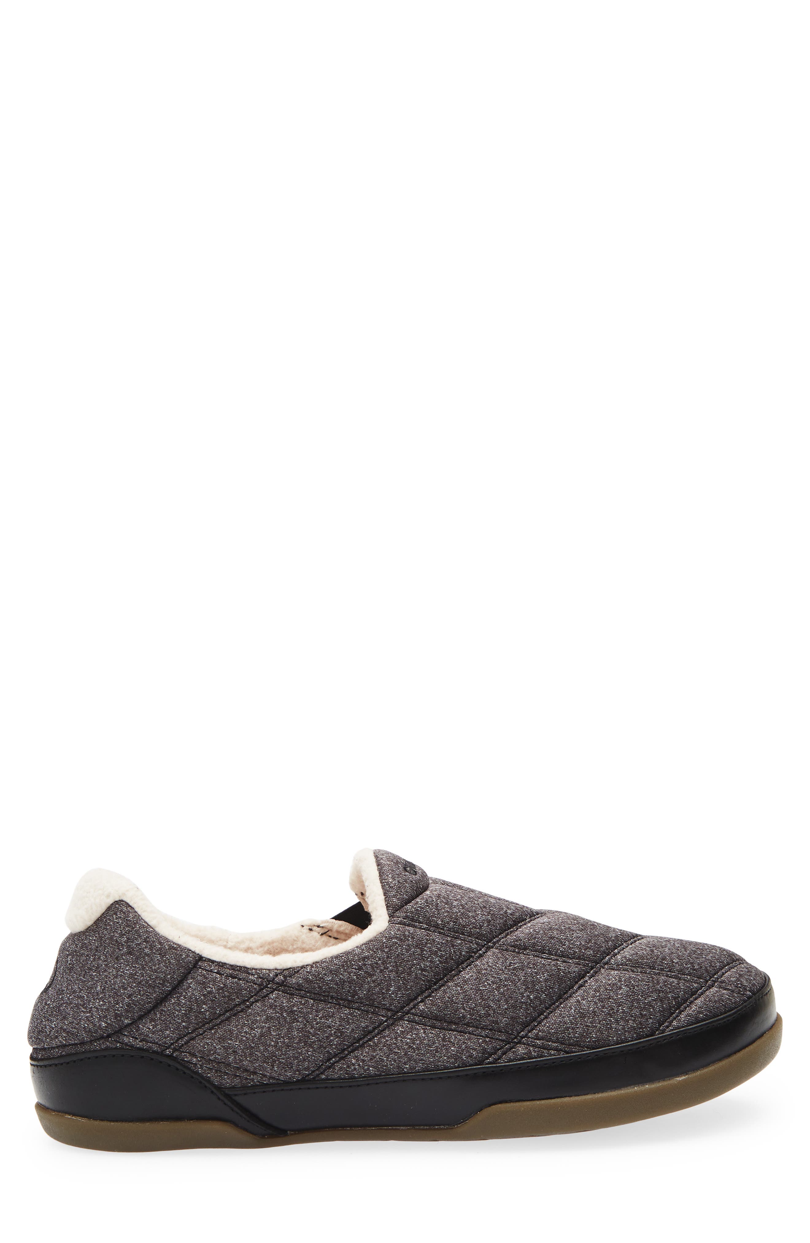 OluKai Puku'i Quilted Slipper, Alternate, color, Dark Shadow / Lava Rock