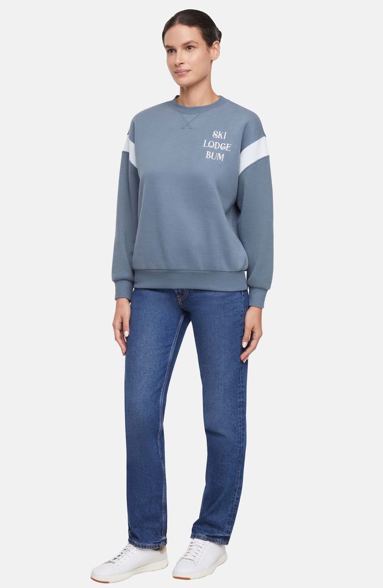 Wildfox Lodge Bum Charlie Sweatshirt, Alternate, color, Stormy Weather
