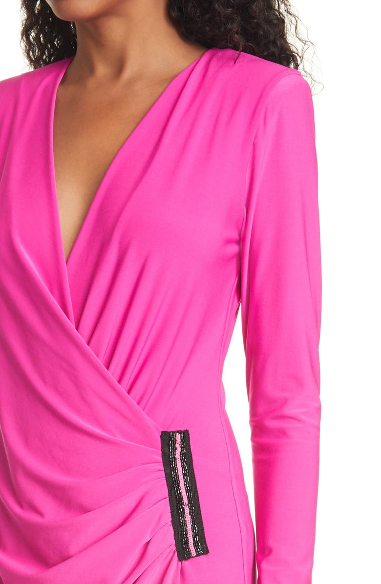 Le Superbe Happy Hour Sequin Detail Long Sleeve Dress, Alternate, color, 