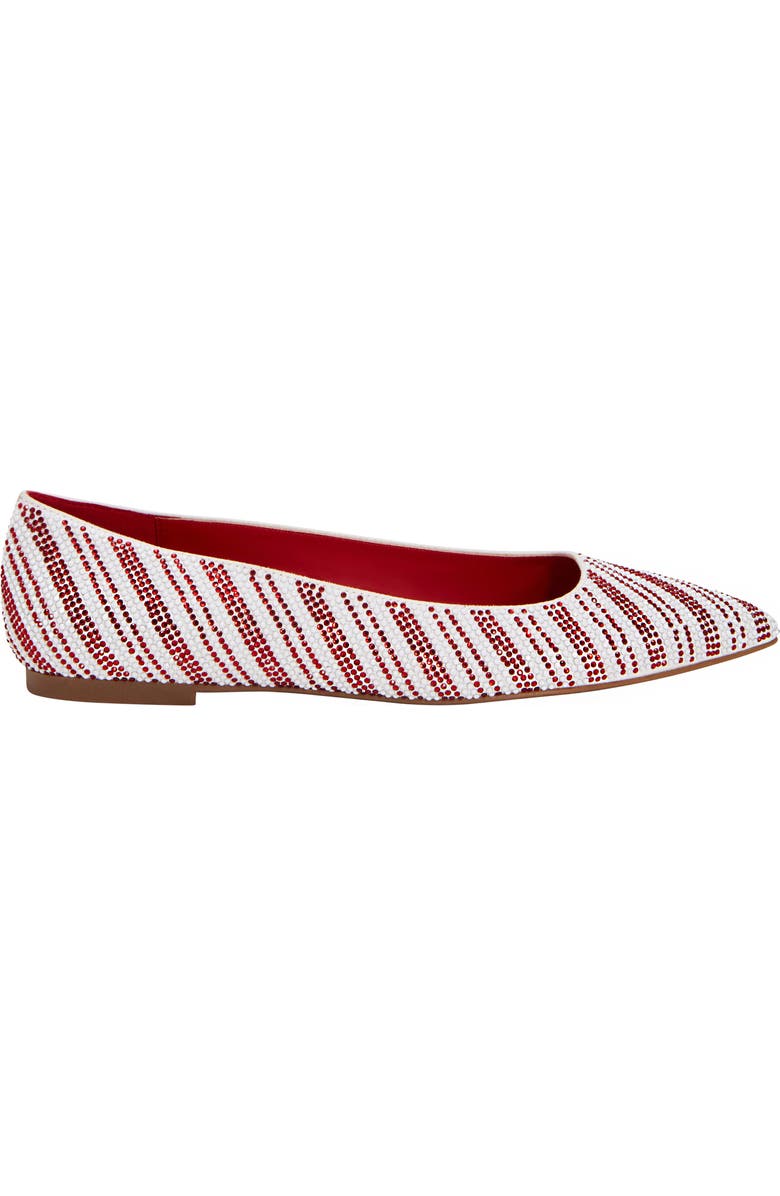 Katy Perry The Hollie Crystal Pointed Toe Ballet Flat, Alternate, color, Red Multi