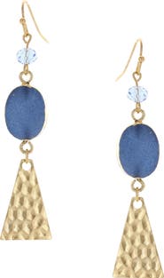 OLIVIA WELLES Alessia Drusy Beaded Drop Earrings