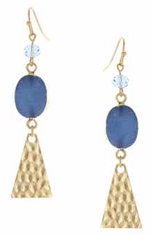 OLIVIA WELLES Alessia Drusy Beaded Drop Earrings