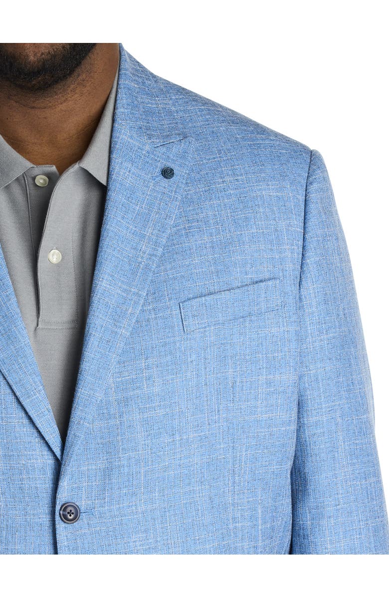 Synrgy by DXL Big & Tall Mixed Media Jacket-Relaxer Sport Coat, Alternate, color, Blue