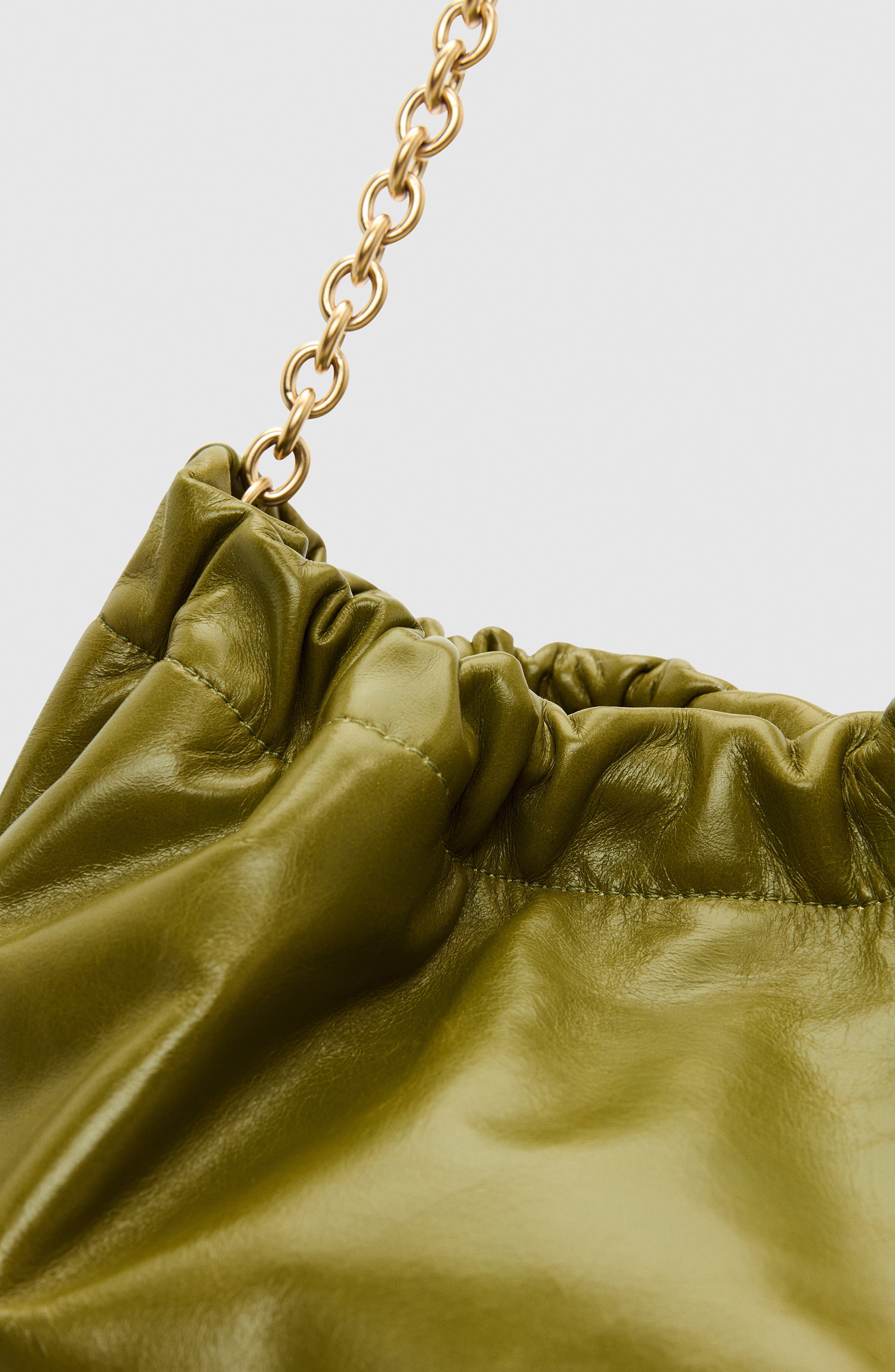Reformation Dahlia Leather Tote, Alternate, color, Apple Green Leather