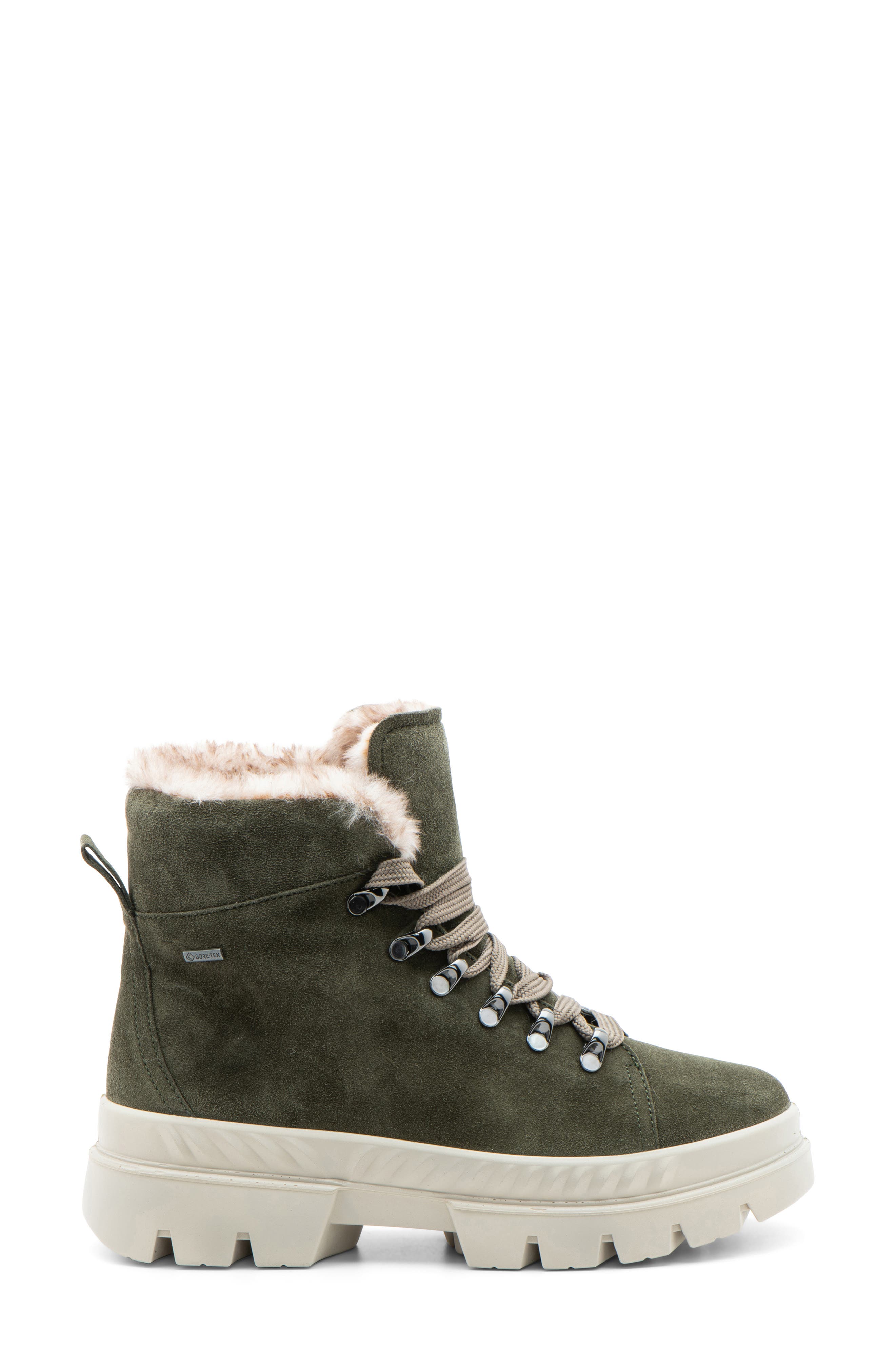ara Montana Gore-Tex<sup>®</sup> Waterproof Faux Fur Lined Boot, Alternate, color, Forest Hydro-Suede