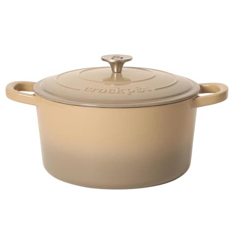 5 Quart Enameled Cast Iron Dutch Oven in Gradient Taupe
