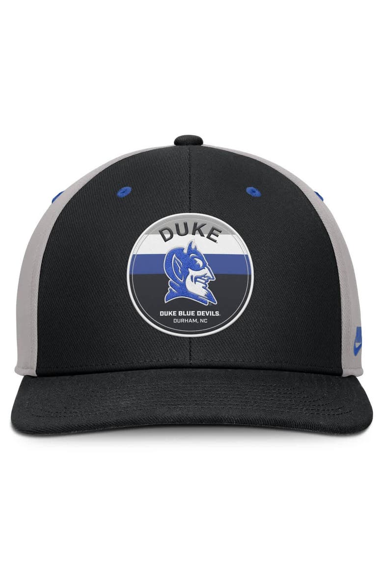 Nike Men's Nike Black/Gray Duke Blue Devils Prep Pro Performance Snapback Hat, Alternate, color, Black