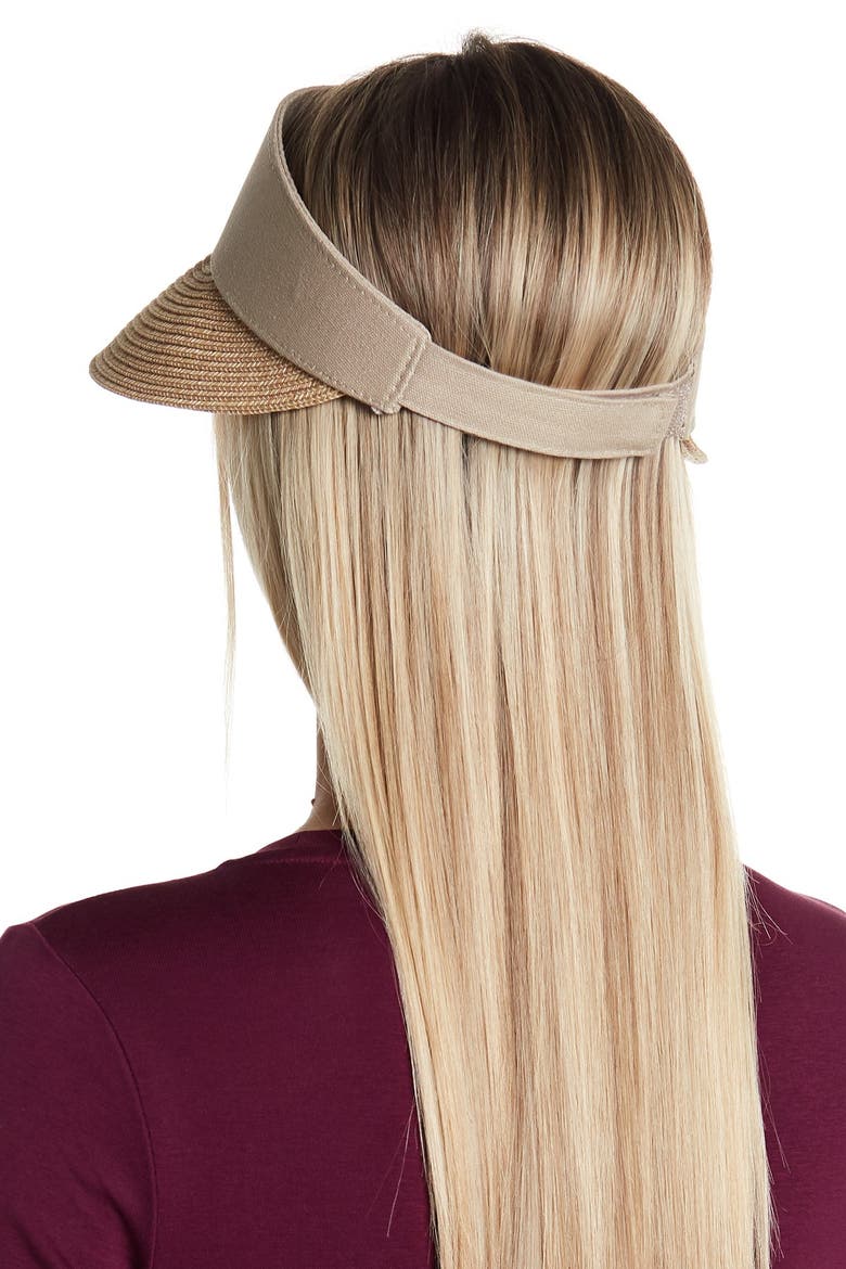 Mixed Media Visor, Alternate, color, NATURAL