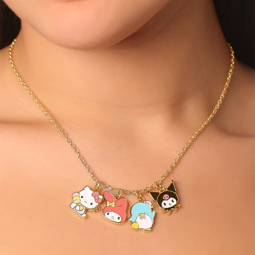 Hello Kitty & Friends Charm Set Diy With Necklace Chain In Gold