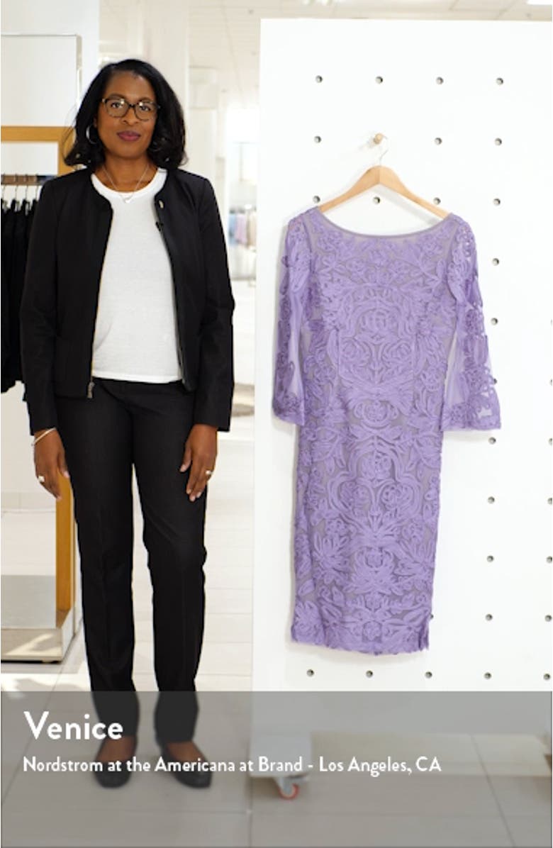 Soutache Chiffon Cocktail Dress, sales video thumbnail