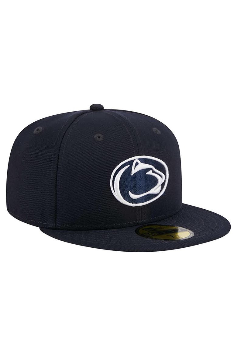 Men's New Era Navy Penn State Nittany Lions 59FIFTY Fitted Hat, Alternate, color, Navy