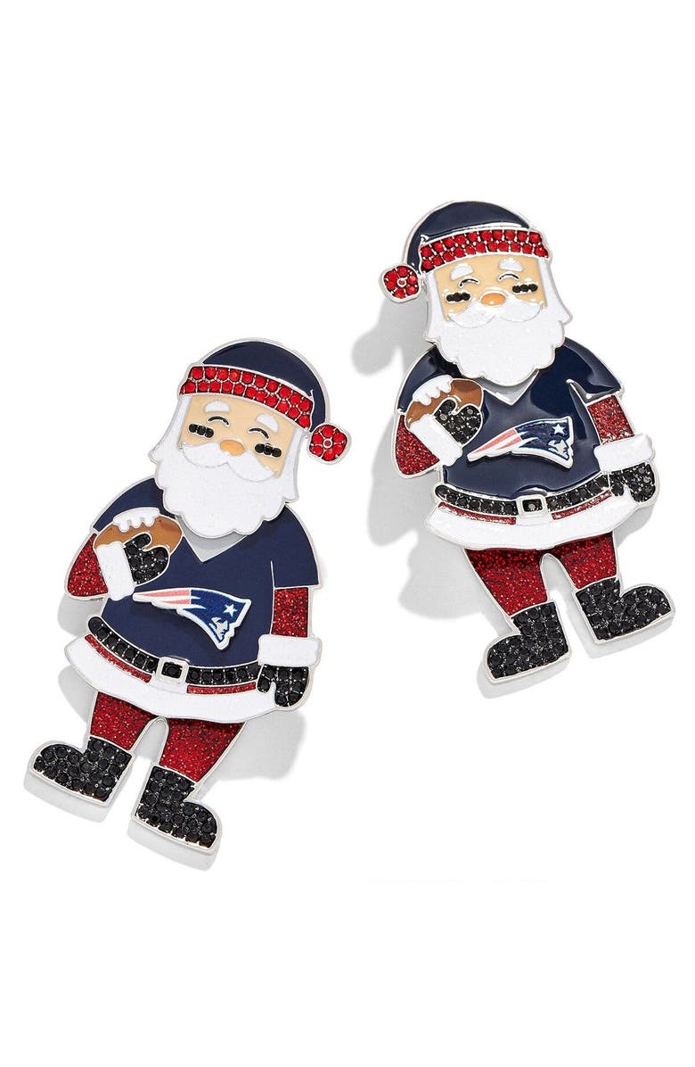 BaubleBar Women's BaubleBar New England Patriots Santa Claus Earrings, Main, color, 