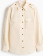 H&M Linen-blend Cargo Shirt