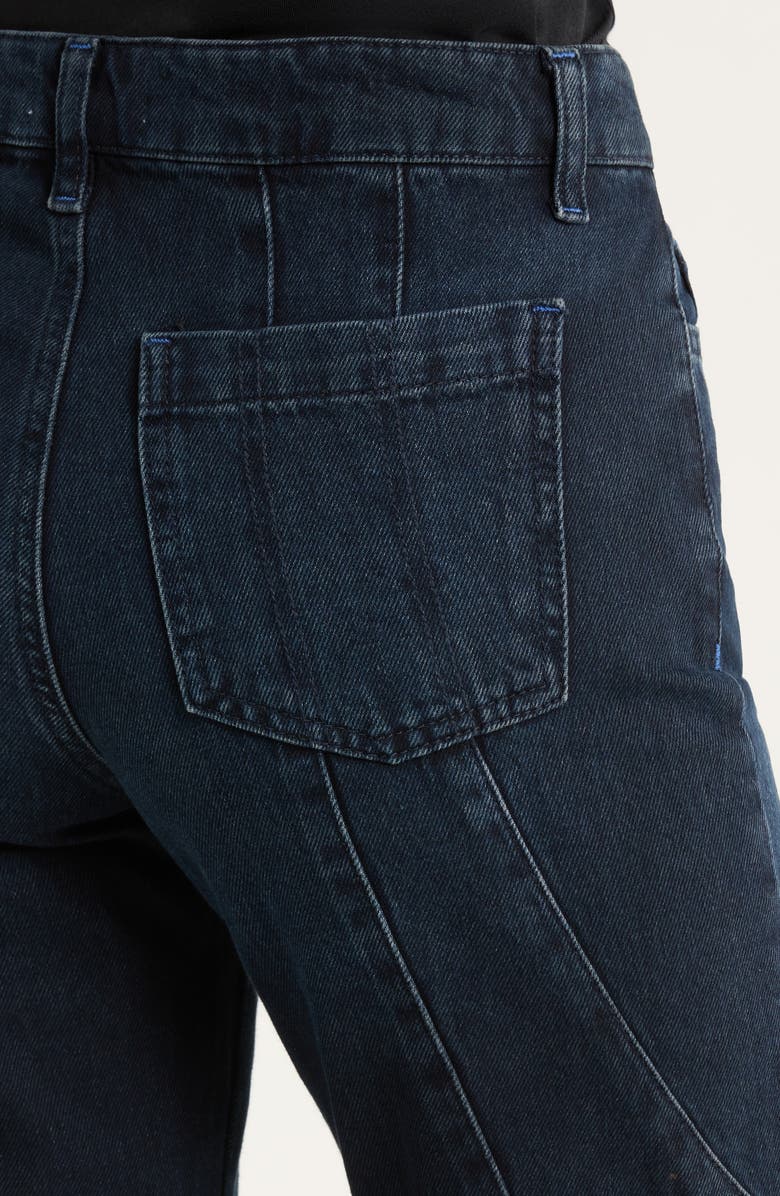 Damson Madder Juli Wavy Seam Wide Leg Jeans, Alternate, color, Blue