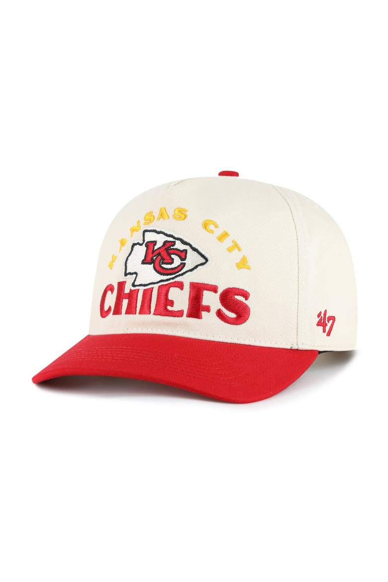 Men's '47 Natural Kansas City Chiefs  Arcitext Hitch Adjustable Hat, Main, color, Natural