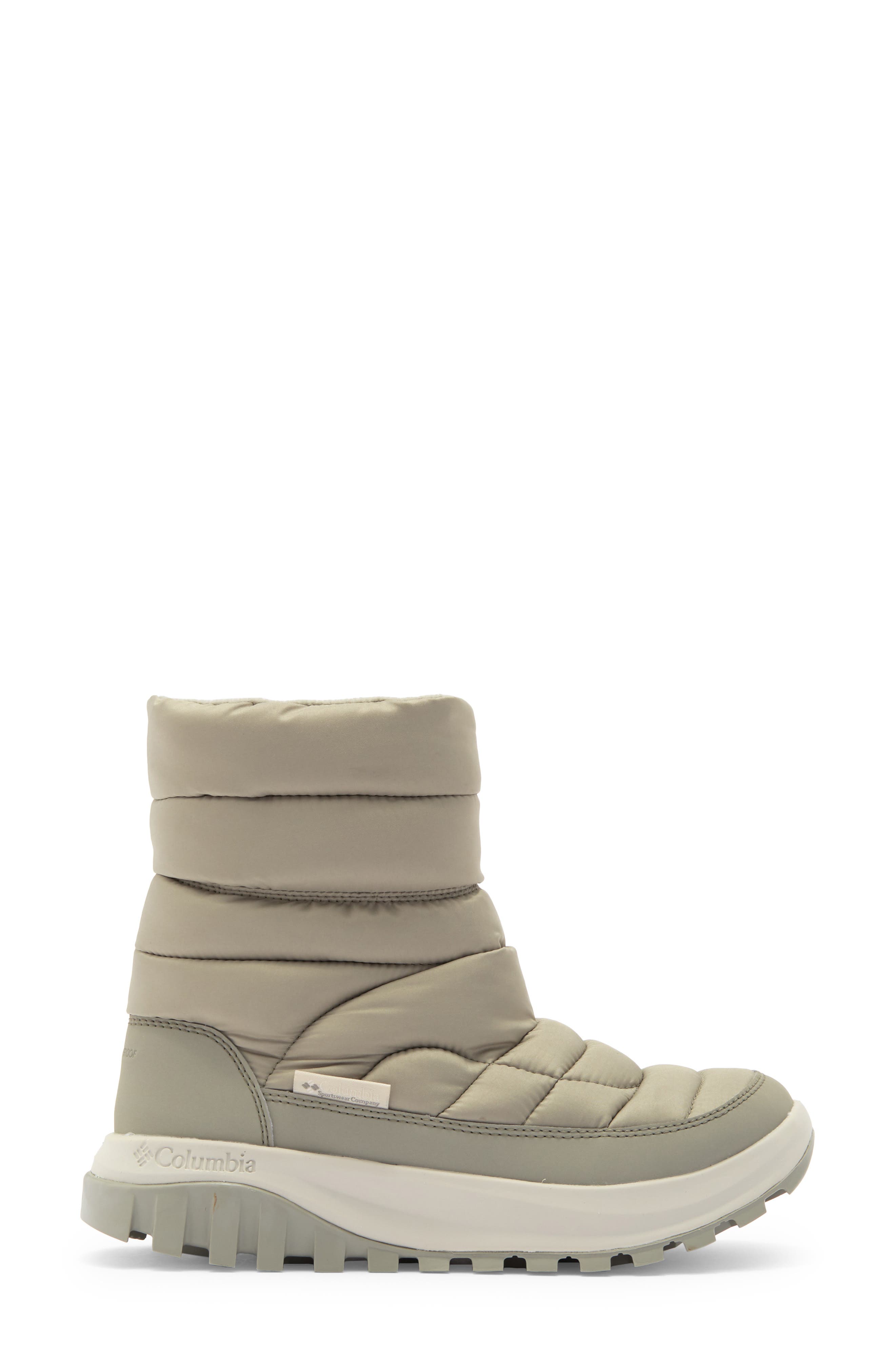 Columbia Snowtrot Waterproof Insulated Mid Hiking Boot, Alternate, color, Grey Green Dark