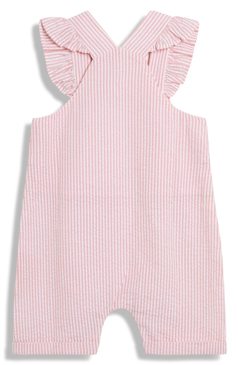 JOJO MAMAN BEBE Cotton Shirt & Overalls Set, Alternate, color, Pink