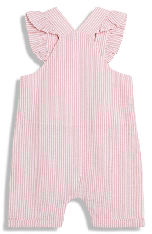 Jojo Maman Bébé Jojo Maman Bebe Cotton Shirt & Overalls Set In Pink
