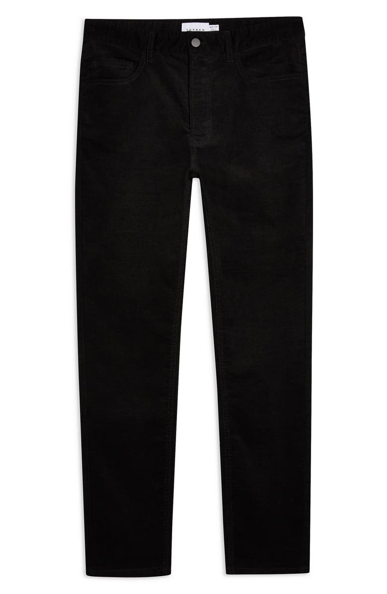 Topman Microcord Skinny Fit Pants, Alternate, color,